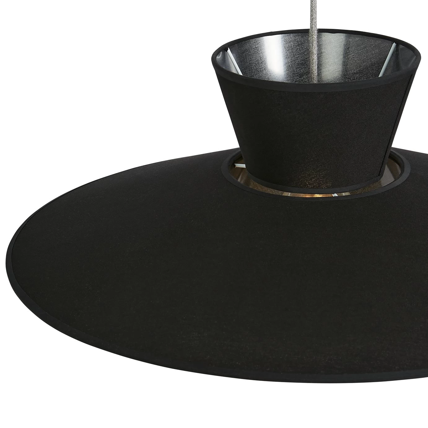 Habitat Linen Otton 2 Tier Easy Fit Shade - Black - Image 4