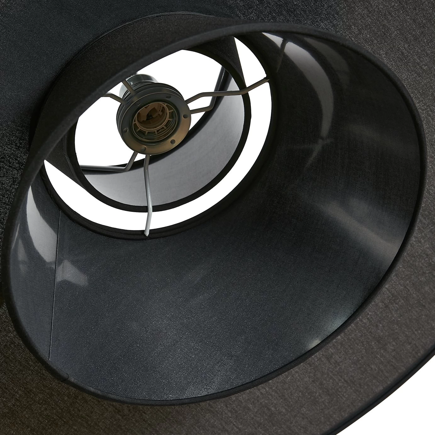 Habitat Linen Otton 2 Tier Easy Fit Shade - Black - Image 5