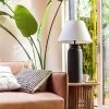 Habitat Hashi Ceramic Table Lamp - Black & Beige