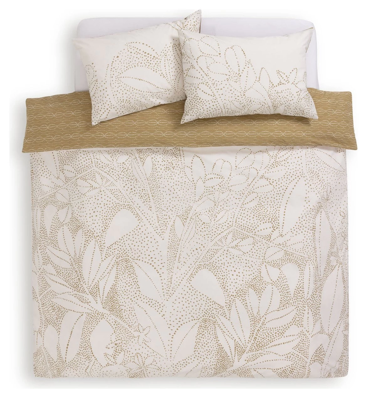 Habitat Cotton Floral Dobby Brown Bedding Set - Single - Image 3