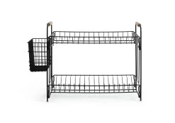 Habitat Industrial Wire Dish Drainer - Black