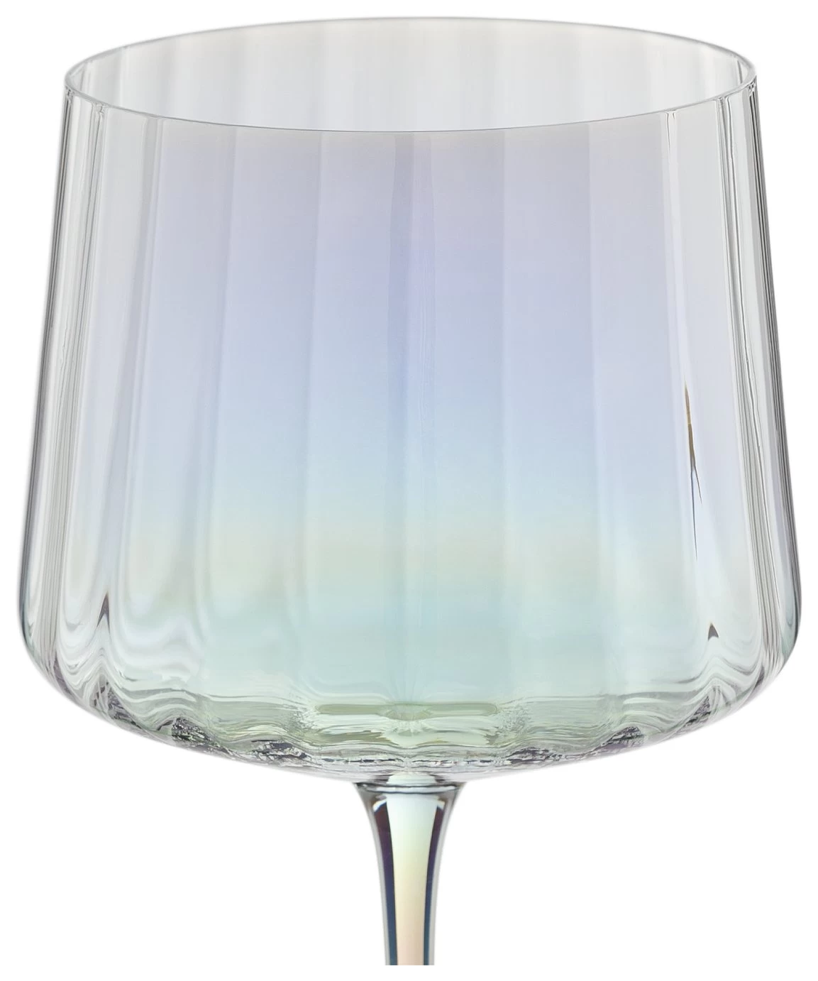 Habitat Iridescent Lustre Fluted Set Of 4 Gin Glass - Image 4