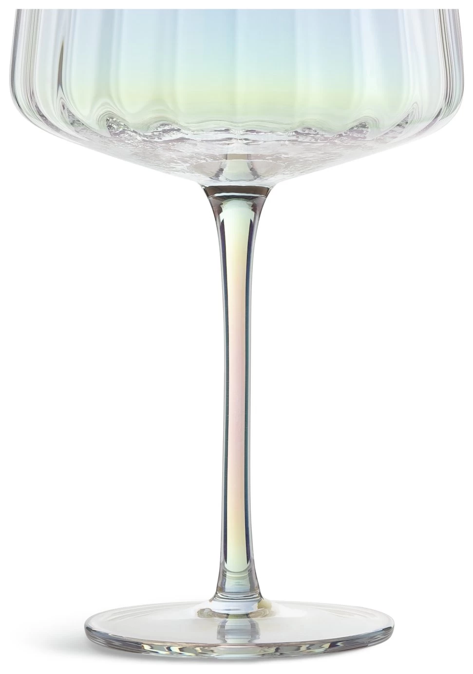 Habitat Iridescent Lustre Fluted Set Of 4 Gin Glass - Image 5