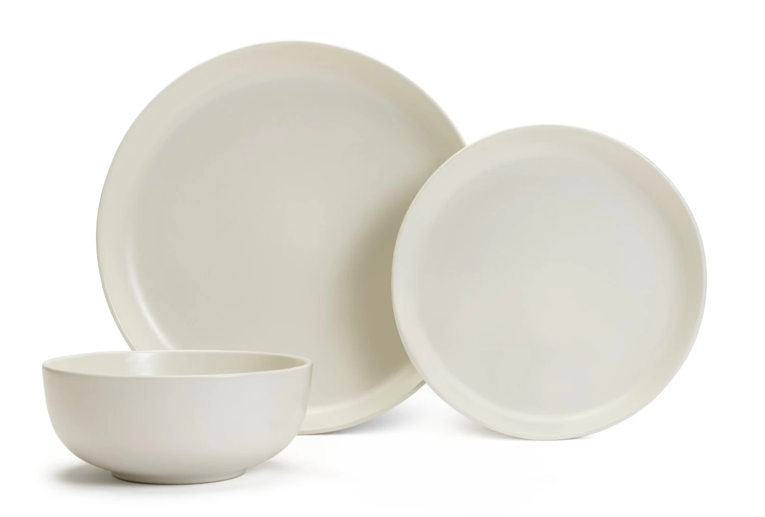 Habitat 12 Piece Stoneware Dinner Set - White