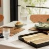 Habitat Set Of 4 Wooden Placemats With Tray