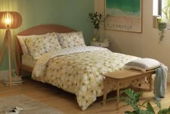 Habitat Scandi Floral Yellow & White Bedding Set - Single