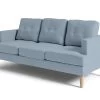 Habitat Joshua Fabric 3 Seater Sofa - Blue