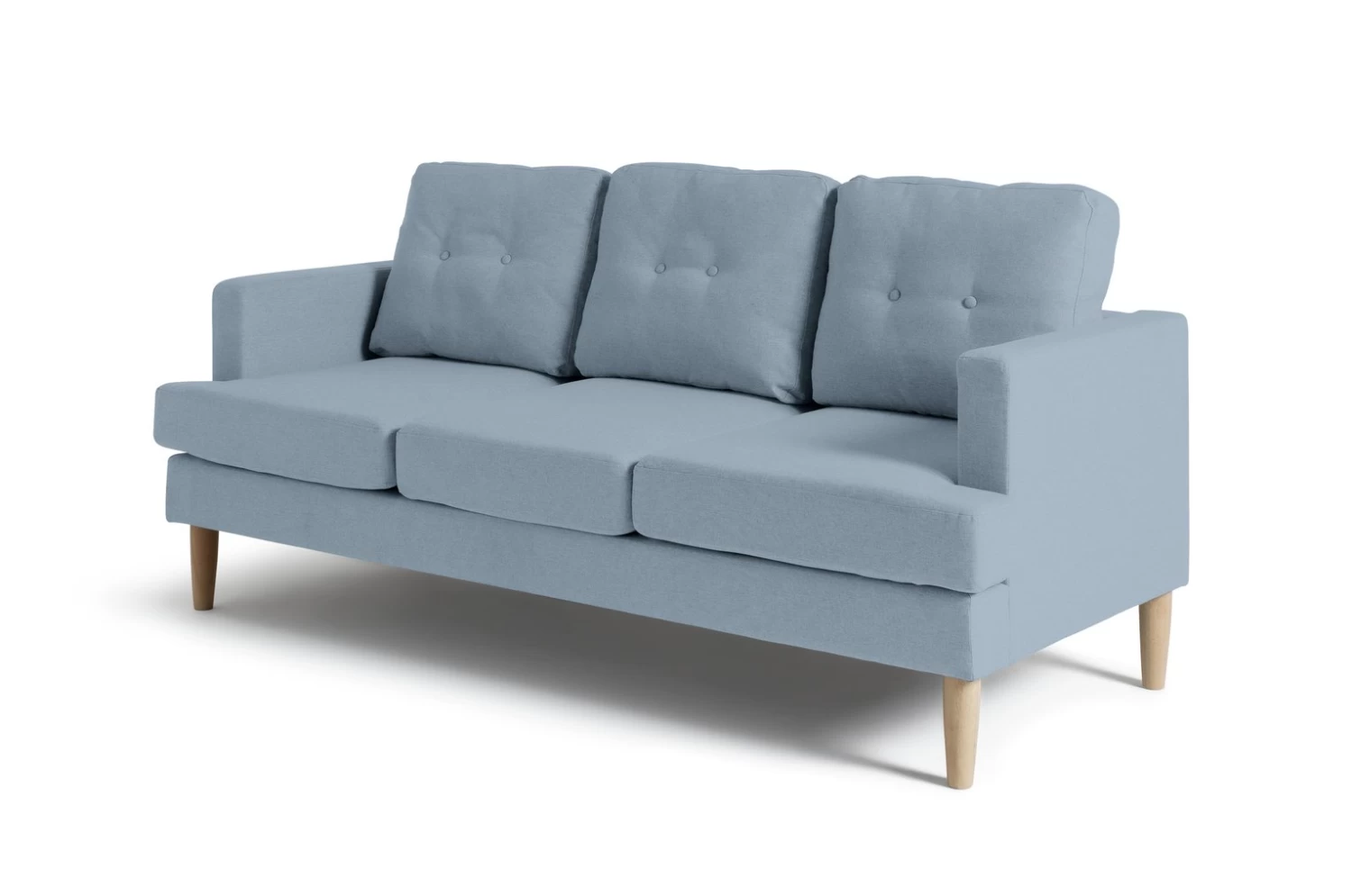 Habitat Joshua Fabric 3 Seater Sofa - Blue