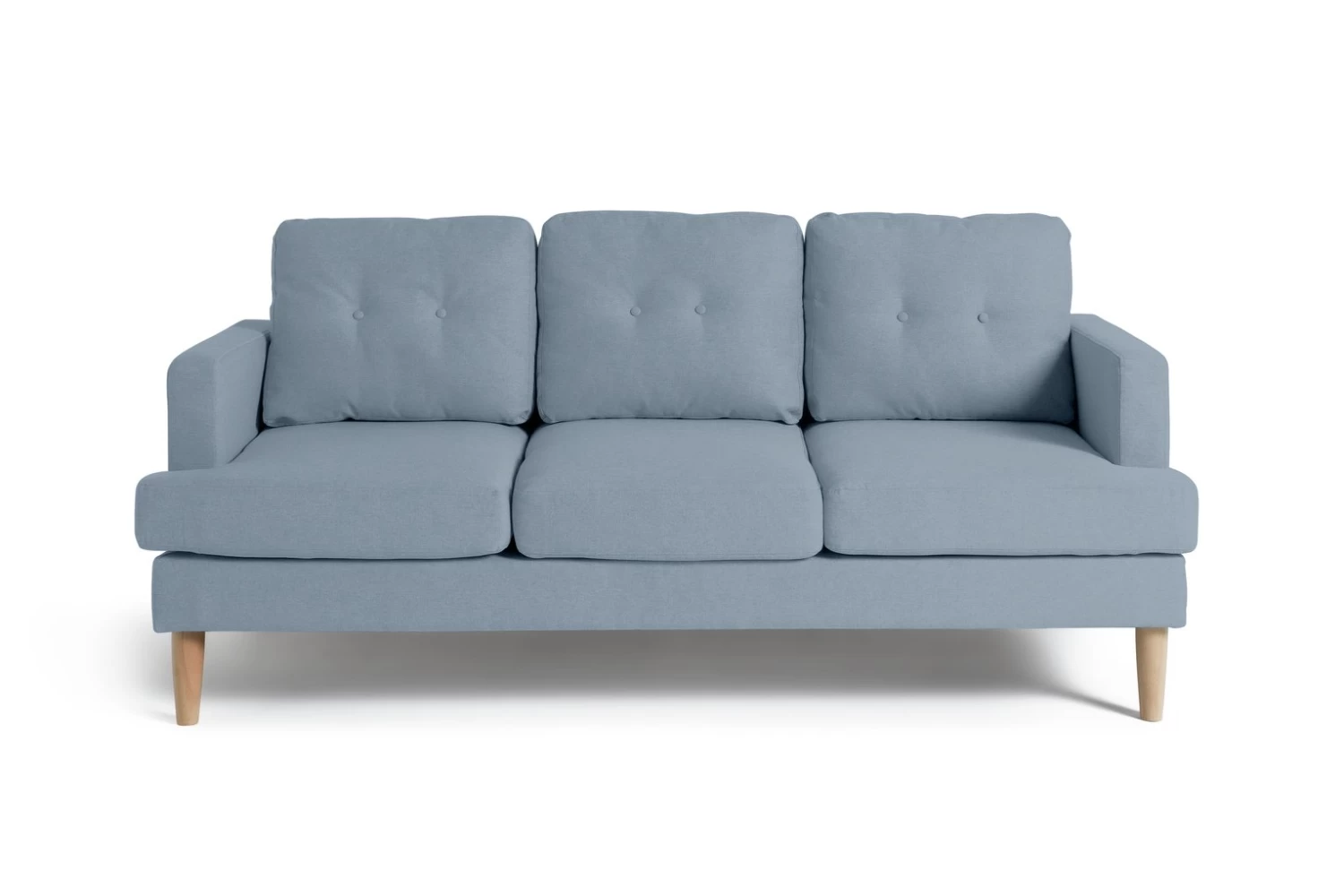 Habitat Joshua Fabric 3 Seater Sofa - Blue - Image 4