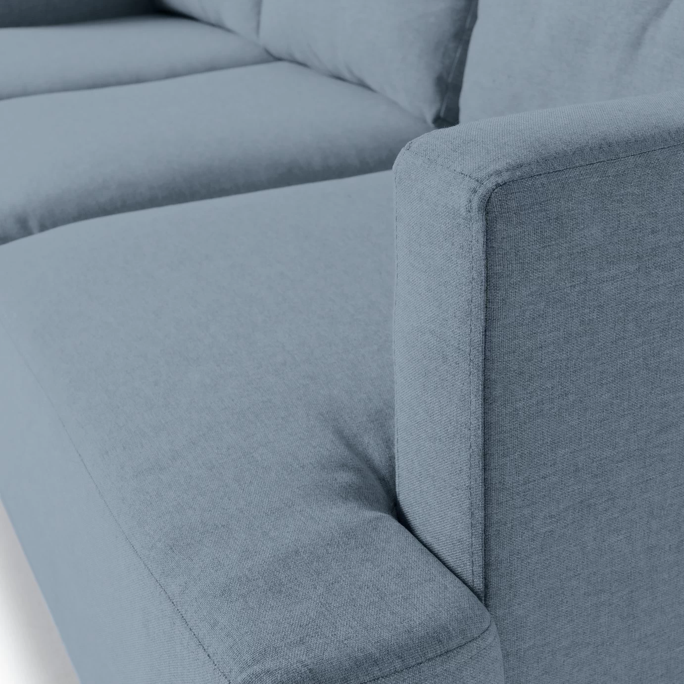 Habitat Joshua Fabric 3 Seater Sofa - Blue - Image 8