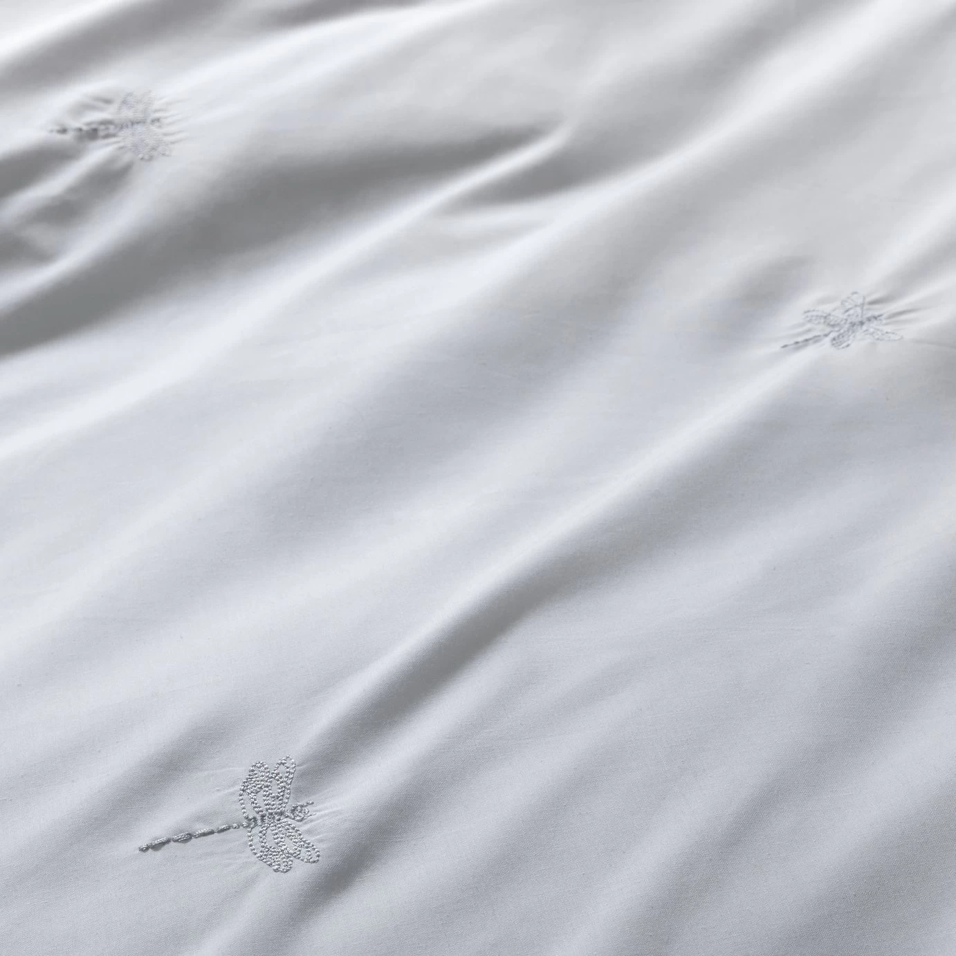 Habitat Dragonfly Embroidered White Bedding Set - Single - Image 6