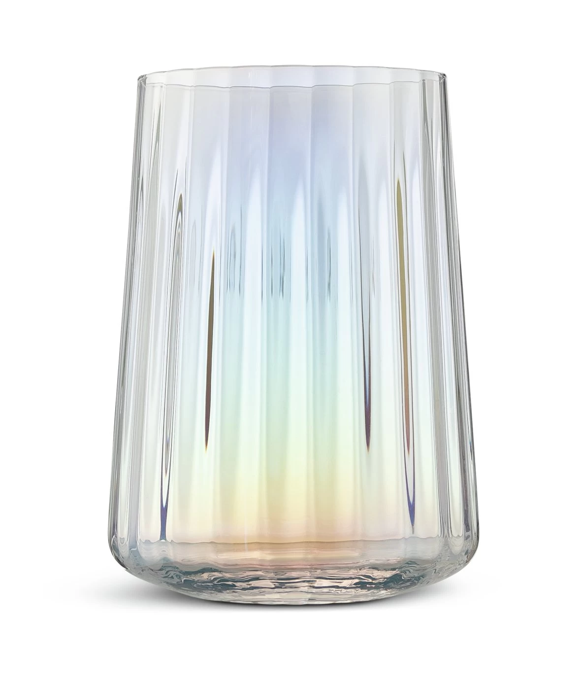 Habitat Iridescent Lustre Fluted Hi Ball Glasses - Image 3