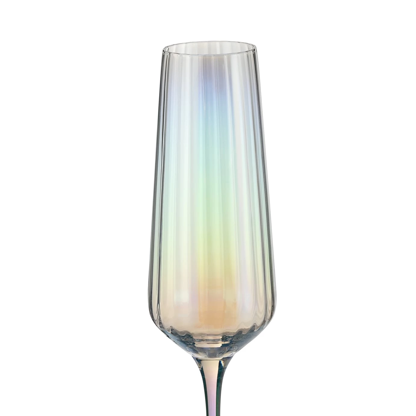 Habitat Iridescent Lustre Set Of 4 Champagne Flute - Image 4