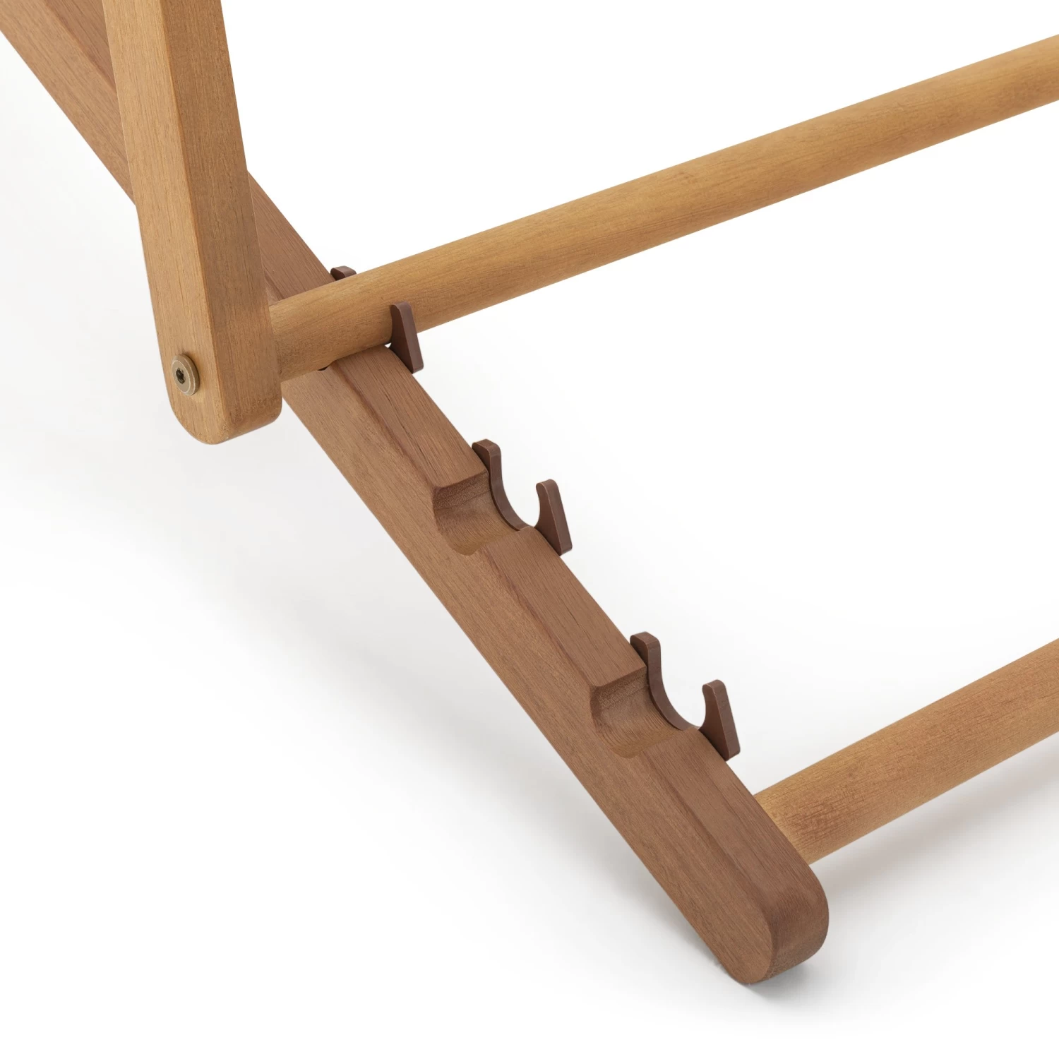 Habitat Folding Wooden Garden Deck Chair - Blue - Image 6