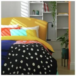 Habitat Panel Print Multicolour Bedding Set - Single