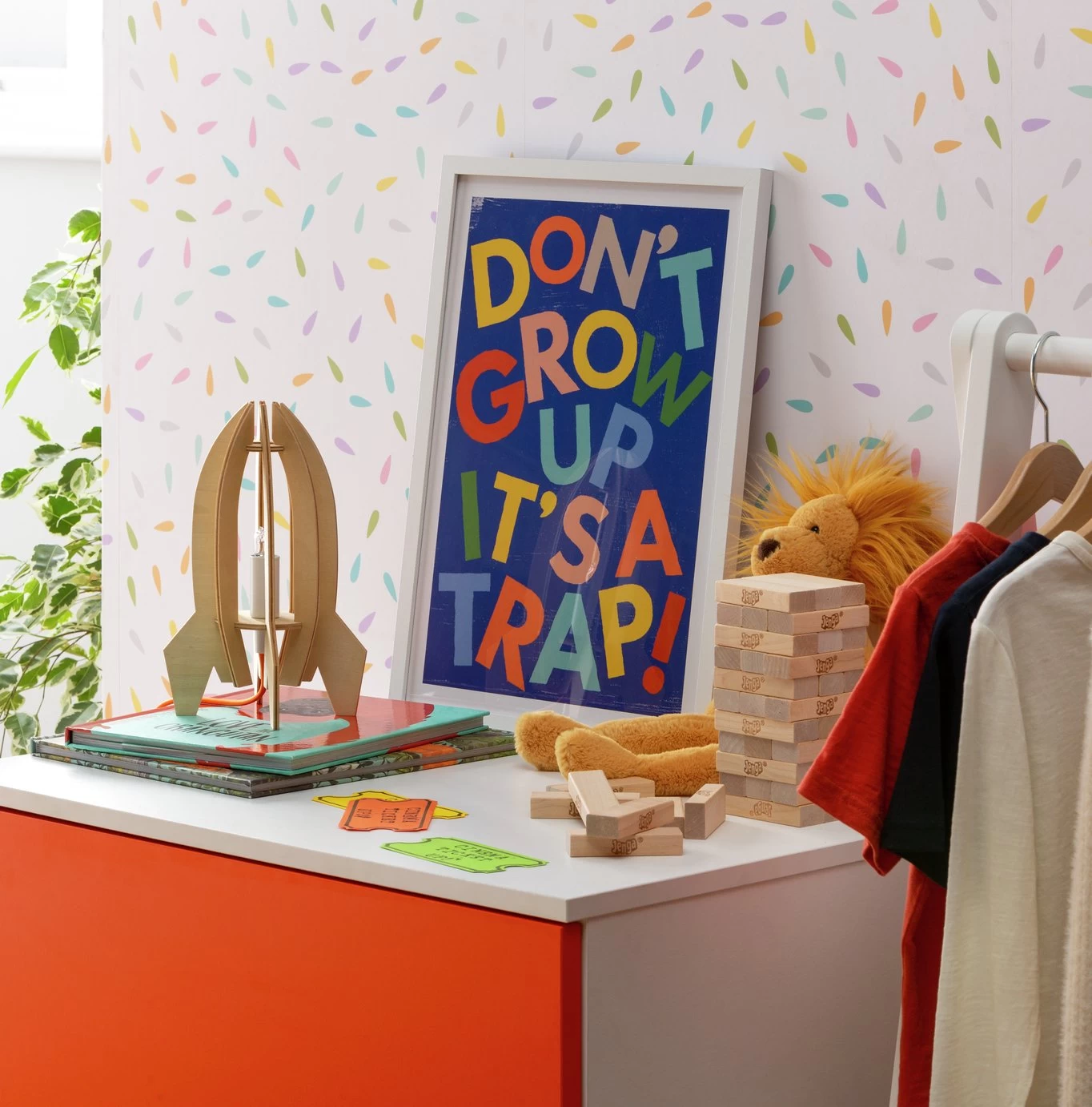 Habitat Kids Don't Grow Up It's A Trap! Framed Print - Image 2