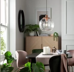 Habitat Coleman Metal Pendant Light - Copper