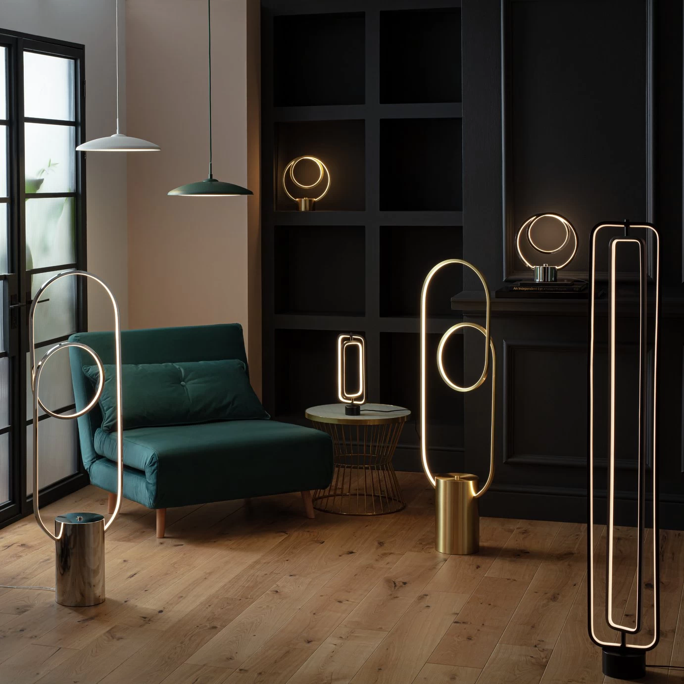 Habitat Pavo Metal LED Pendant Light - Teal - Image 6