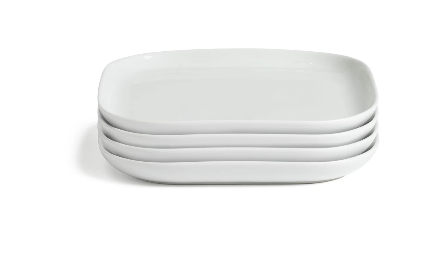 Habitat Riko Square 4 Piece Side Plate - White
