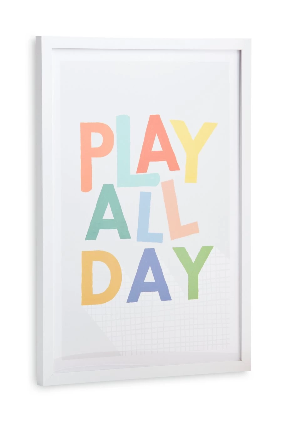 Habitat Kids Play Slogan Framed Wall Art - 31x43cm - Image 3
